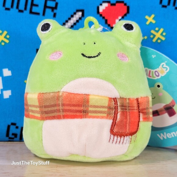 Squishmallow Wendy the Frog w/ Scarf 3" UltraSoft Stuffed Toy Plush NWT - Picture 1 of 6